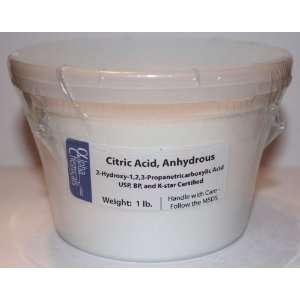  Citric Acid   Food Grade   1 Pound Tub 