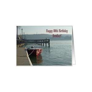  Fishing Boat Brother 88th Birthday Card Card Health 