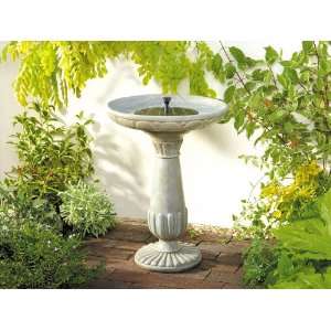  Smart Solar® Faux Stone Birdbath