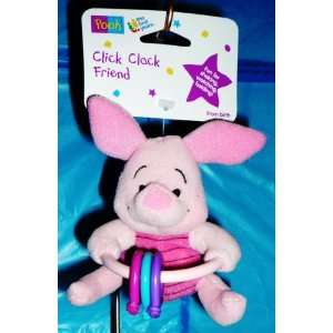  Disney Piglet Plush Baby Rattle Click Clack Friend Toys & Games