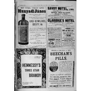   Savoy Hotel Claridges Brandy Beechams Pills
