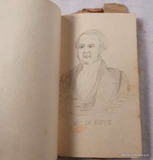 ca 1830 SKETCH BOOK & SCHOOL JOURNAL   LEVI B CHASE   WATERCOLORS MORE 