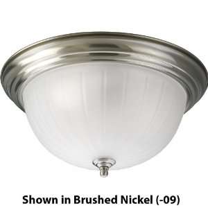   White Traditional / Classic Three Light Flush Mount Ceiling Fixture