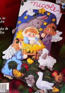 Bucilla BABY JESUS Nativity Felt Christmas Stocking Kit  
