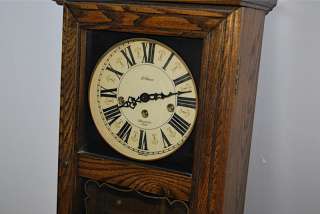 Oak Ti Chron Westminster Chime 3 Wind Wall Clock Franz Hermle 