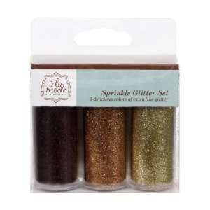  3pk Sprinkle Glitter Set   Copper,Brown,Gold