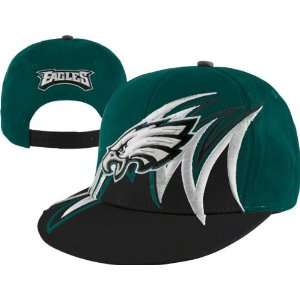  Philadelphia Eagles 2 Tone Reverse Slash Snapback Hat 
