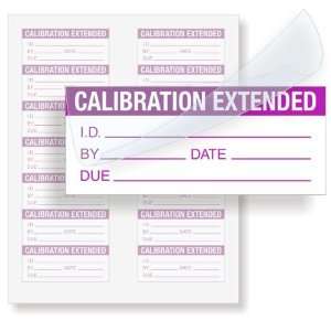  Calibration Extended Self Laminating, 1.5 x 0.625 