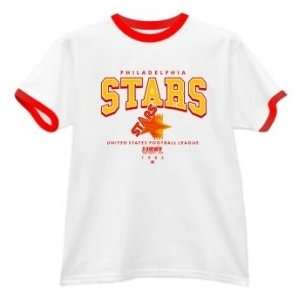  Philadelphia Stars USFL Ringer T Shirt