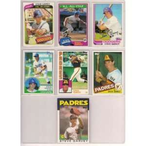  Steve Garvey (7) Card Topps Baseball Lot (1980 1981 1982 