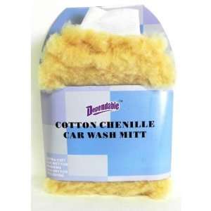  Cotton Chenille Car Wash Wax Mitt Case Pack 48 Automotive