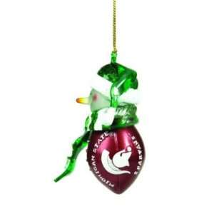  MICHIGAN STATE SPARTANS ACRYLIC CHRISTMAS ORNAMENTS (4 