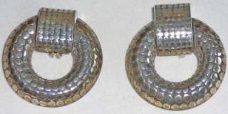   John Hardy clip earrings, door knocker style, 39.1 grams silver  