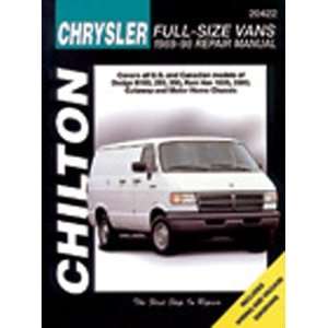  Dodge & Plymouth Vans Chilton Manual (1989 1998 