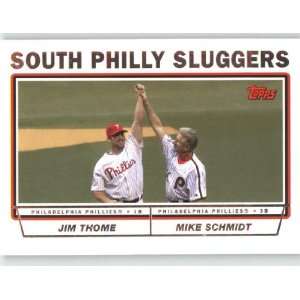  Logo) #695 Jim Thome / Mike Schmidt   Philadelphia Phillies (Sluggers