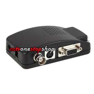 BNC S Video TO VGA (1 Way) Converter for CCTV Security Cameras System 