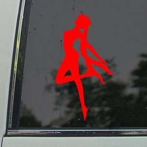  Sailor Moon Red Decal SERENA Car Truck Window Red Sticker 