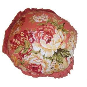 Coldwater Creek Round Helena Floral Reversible Pillow
