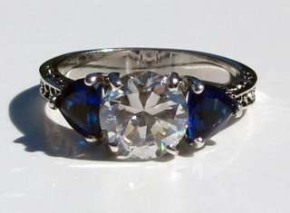 FANTASTIC ENGAGEMENT RING  .925 STERLING   