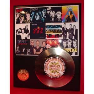 Police 24kt Gold Record LTD Edition Display ***FREE PRIORITY SHIPPING 