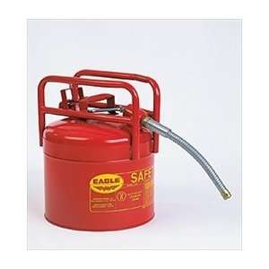 Eagle 5 Gallon Type II DOT Transport Safety Cans, 5/8 