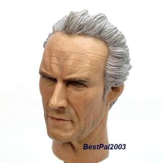 Headplay 16 Scale Figure Head Sculpt Clint Eastwood  