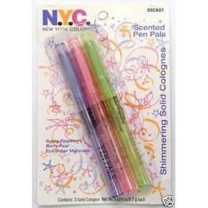  NYC Scented Pen Pals   Shimmering Solid COlognes Beauty