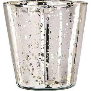  Silver Mercury Glass Vase (cup design)