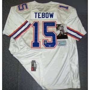  Tim Tebow Hand Signed Gators White Nike Jersey Sports 