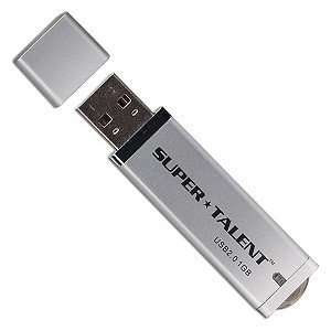   Super Talent DG Plastic 1GB USB2.0 Flash Drive (Silver) Electronics