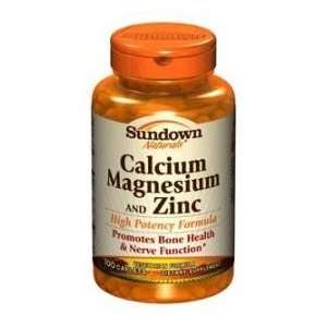  Sundown Calcium Magnesium & Zinc Formula Caplets 100 