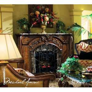 Oppulente Sienna Spice Fireplace   Aico Furniture