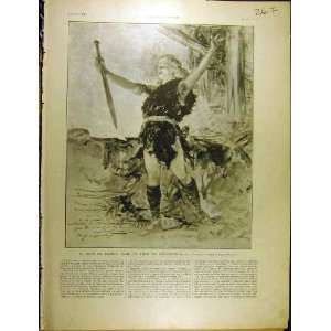  1902 Reszke Siegfried Theatre Play Opera French Print 