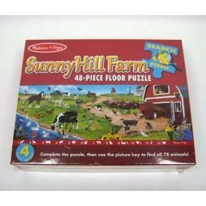   Doug Search & Find Sunny Hill Farm Floor Puzzle (48 pc) Toys & Games