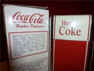 50s Style Have A Coke Coca Cola Napkin Dispenser 1992 NIB  