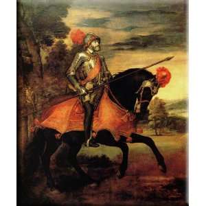    Emperor Charles 13x16 Streched Canvas Art by Titian