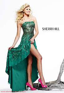 Sherri Hill Prom Homecoming Green Dress 8300 Size 4 NWT  