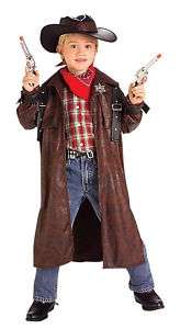 Desperado Cowboy Sheriff Outlaw Duster Child Costume  