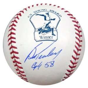  Bob Turley Autographed/Hand Signed CY Young Baseball CY 58 