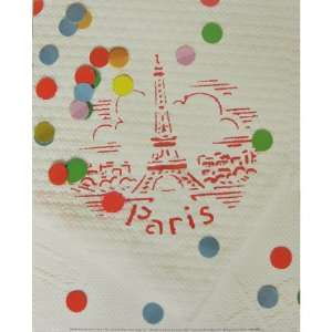  Paris Confettis Oversize French Postcard
