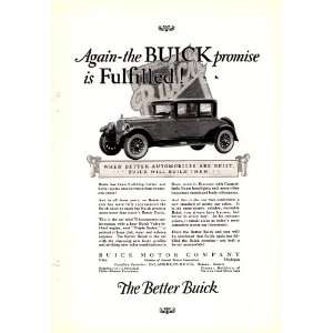   Better Buick promise Fulfilled Original Vintage Car Ad Everything