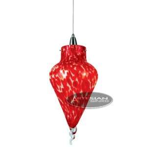   Red Handblown Art Glass Pendant Light Lamp Modern 04