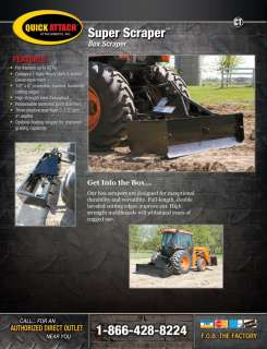 84 Tractor Box Scraper Leveler Implement for John Deere Kubota Kioti 