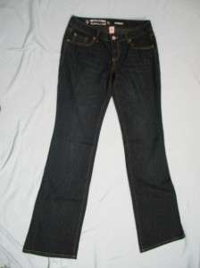 MOSSIMO SUPPLY CO blue jeans size 5 L long boot cut 28 x 34 denim NEW 