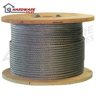 500 Ft of Stainless Steel Wire Rope 1/4 inch  