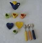   childs tea set heart shaped 4 colors $ 11 39 5 % off $ 11 99 time
