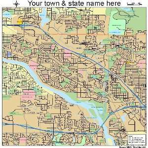  Street & Road Map of Coon Rapids, Minnesota MN   Printed 