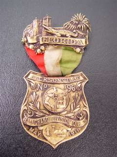 1911 Order of Railroad Conductors  Convention Pin  