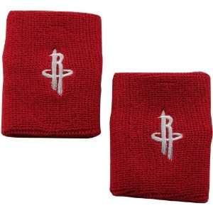  NBA Houston Rockets 2 Pack Team Logo Wristbands   Red 