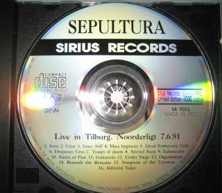 Sepultura Slaves of Pain Live CD LIKE NEW RARE  
